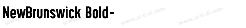 NewBrunswick Bold字体转换